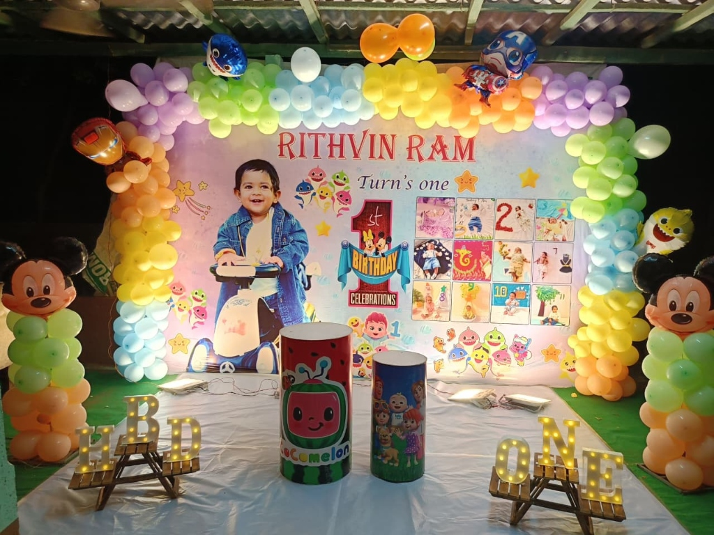 Rithvin Ram Baby Shark & Cocomelon Milestone Birthday Production